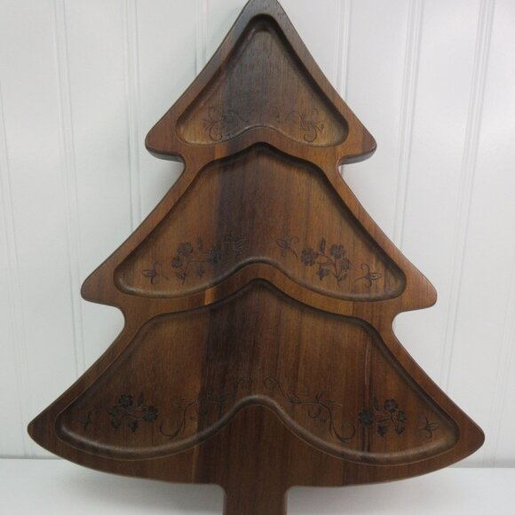 Pioneer Woman Charcuterie Board Holiday Christmas Tree Acacia Wood 15"x12"x0.98" - Picture 1 of 10
